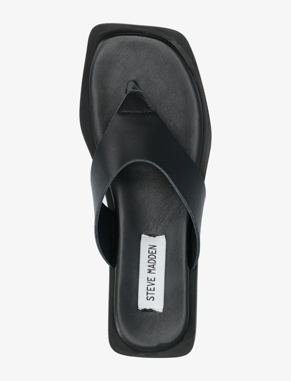Steve Madden - Splash Sandals - flat sandals - black leather - 3