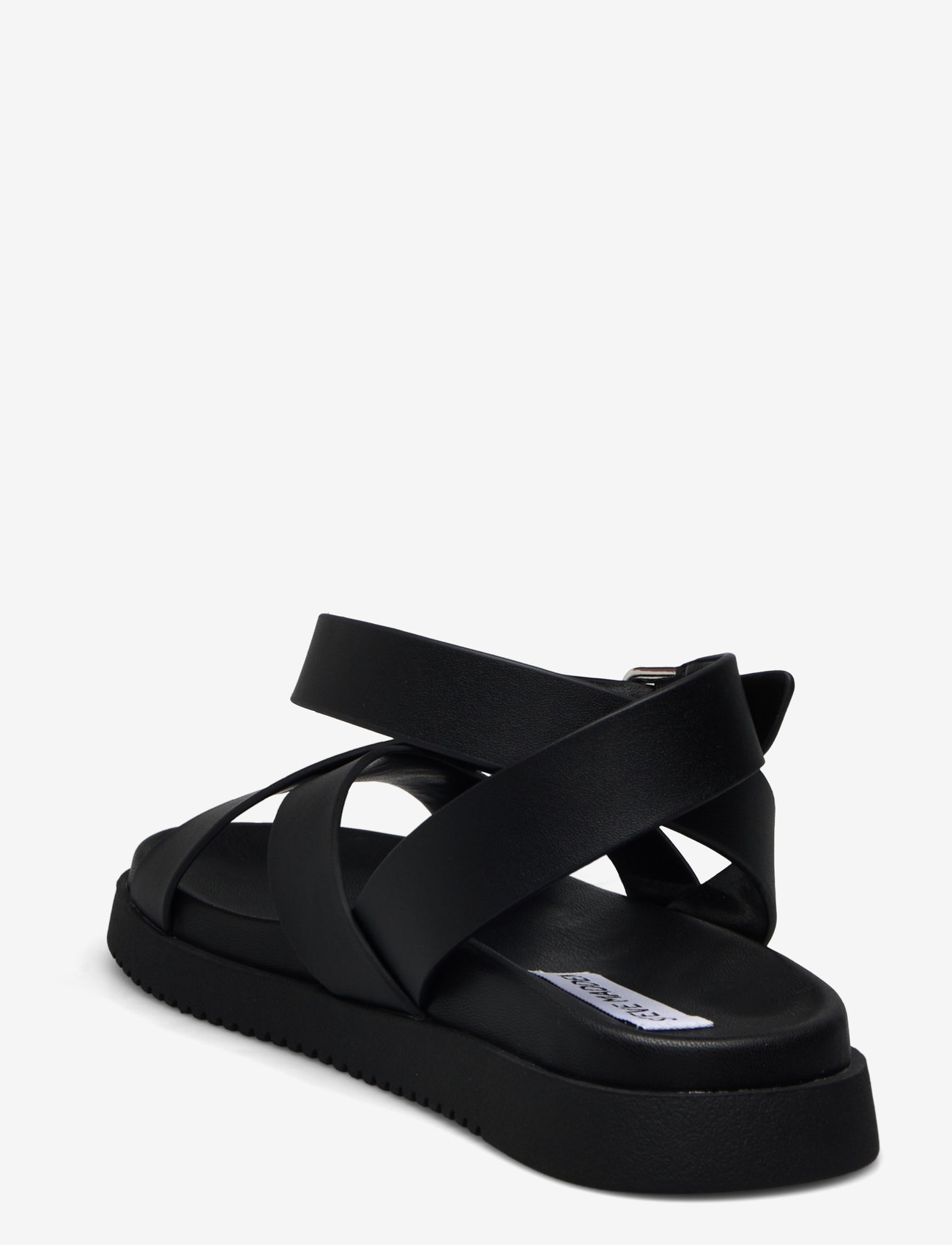 Steve Madden - My Bestie sandal - flat sandals - black leather - 2
