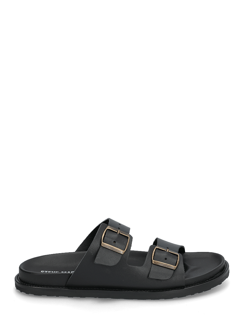Steve Madden - Magnus Slides - sandaler - black leather - 1