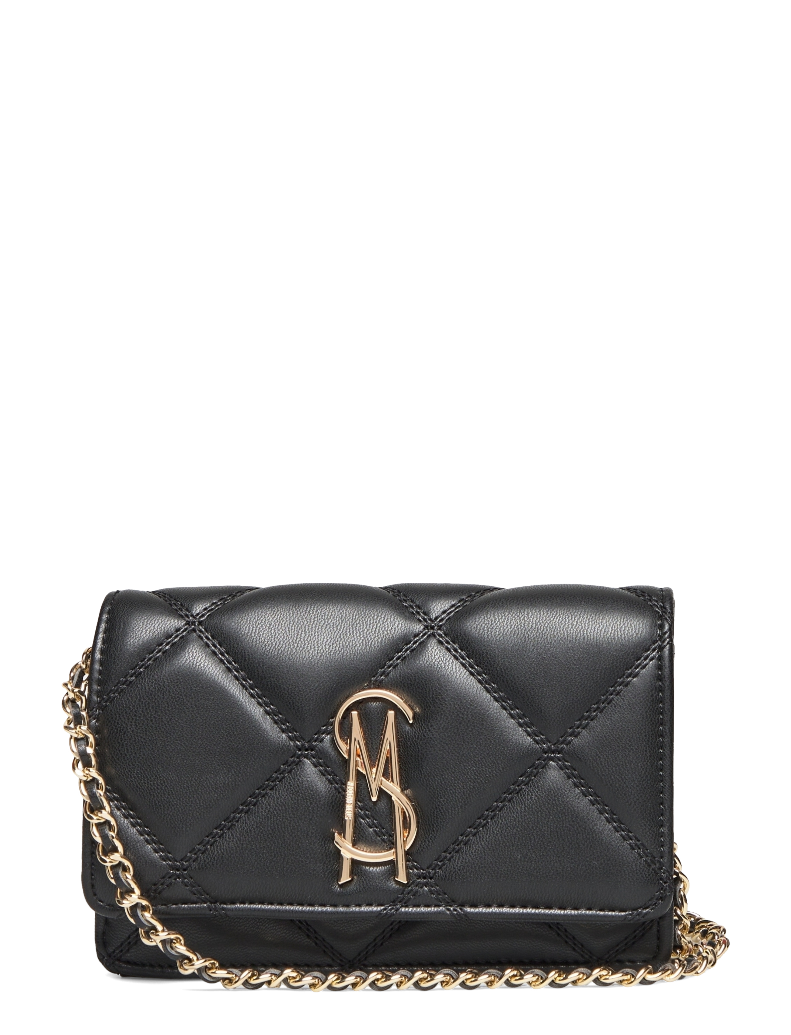 Steve Madden Bendue, Kvinder, Quiltet Crossbody Taske, Sort, Str: ONE SIZE