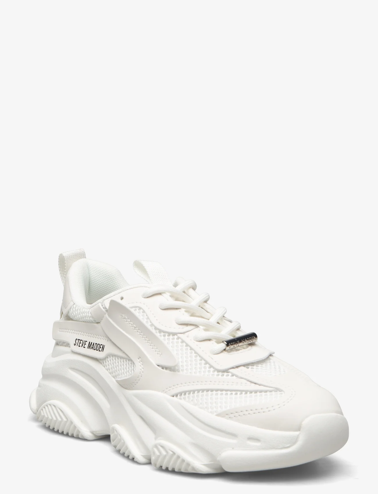 Steve Madden - Possession-E Sneaker - sportiska stila apavi ar pazeminātu potītes daļu - white - 0