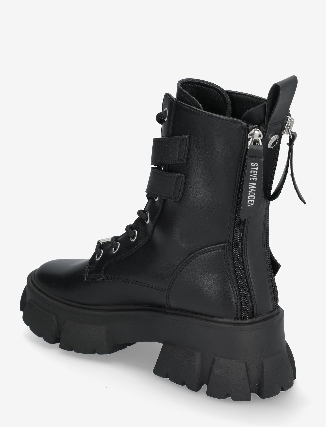 Steve Madden - Traction Bootie - laced boots - blk action leather - 2