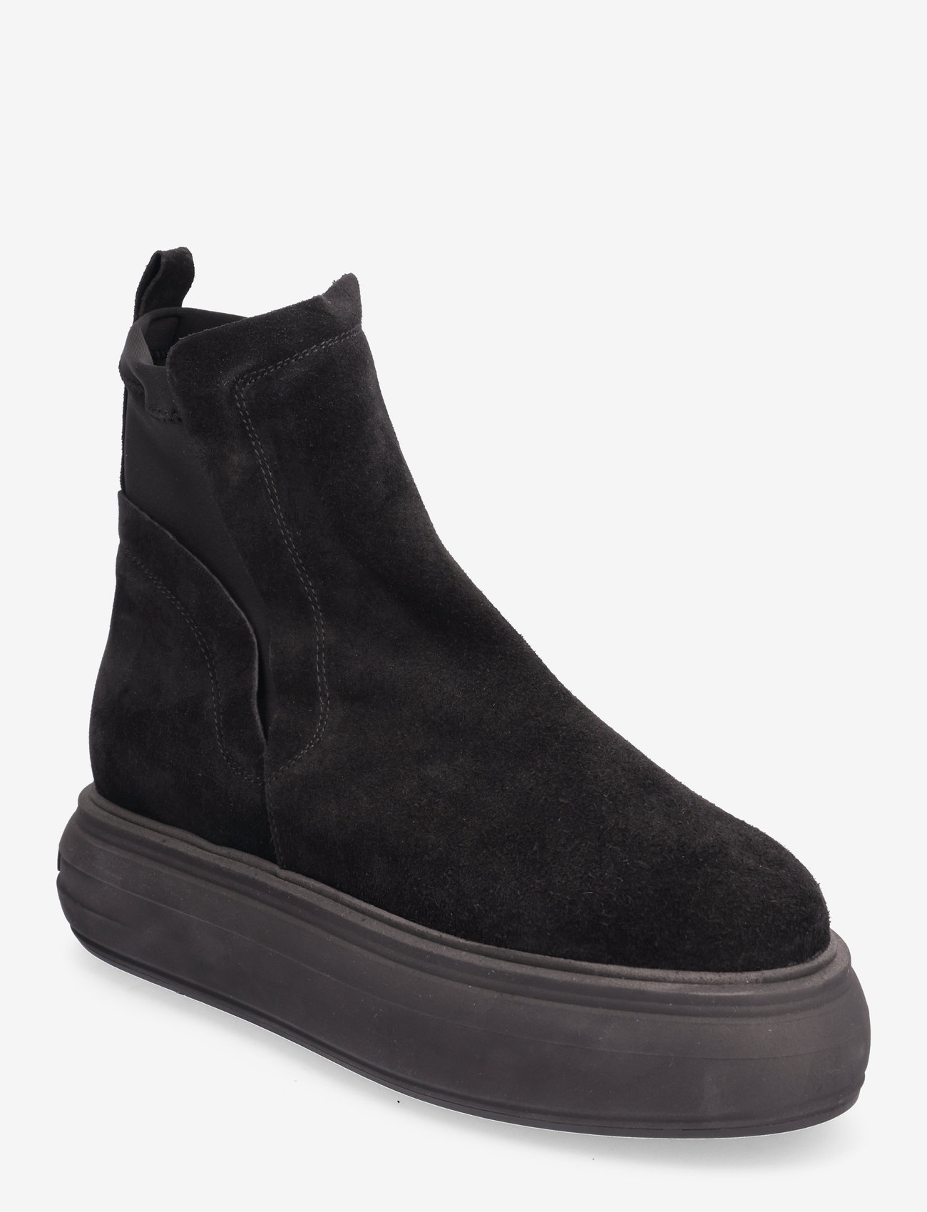 Steve Madden - Hagar Bootie - flat ankle boots - black suede - 0