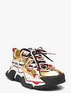 Kingdom-E Sneaker - GOLD/RED