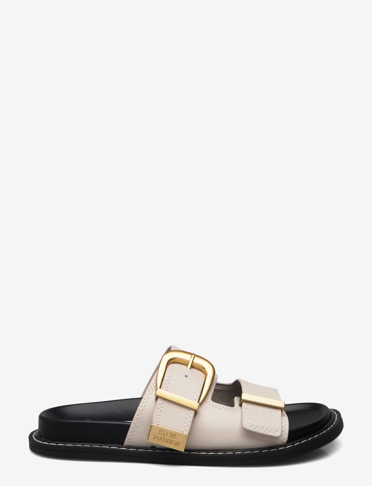 Steve Madden - Arch-E Slides - flat sandals - bone action leather - 1
