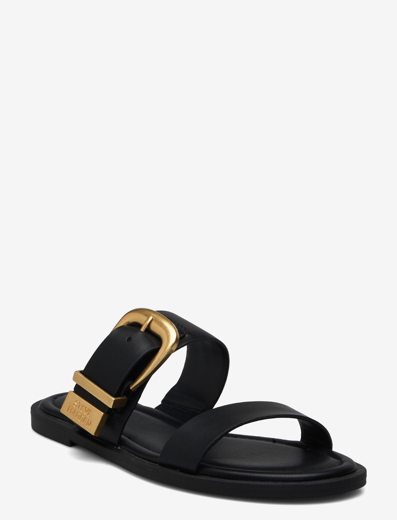 Steve Madden - Strider-E sandal - kontsata sandaalid - black leather - 0