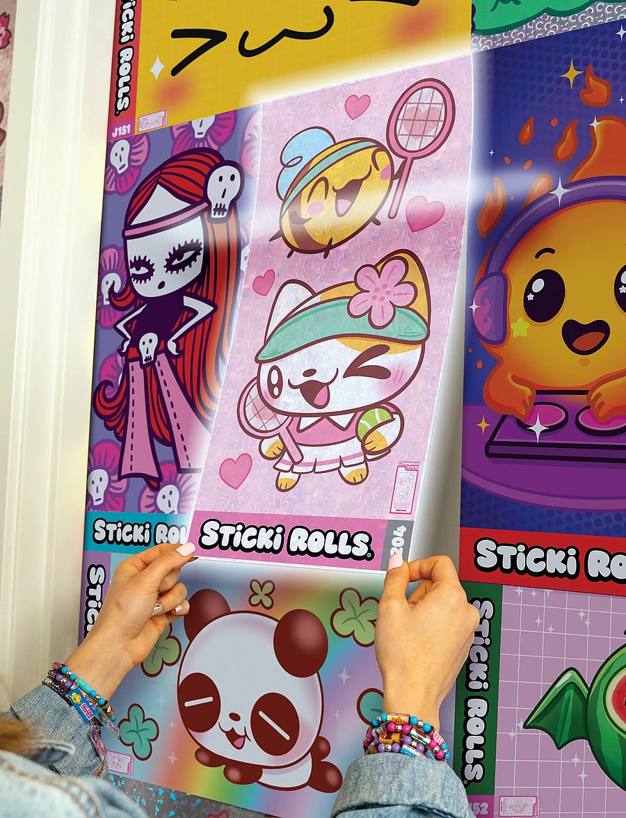 Sticki Rolls - STICKI ROLLS STICKI JUMBO MYSTERY ROLLS S3 ASS CDU - klistermärken - multi colour - 0