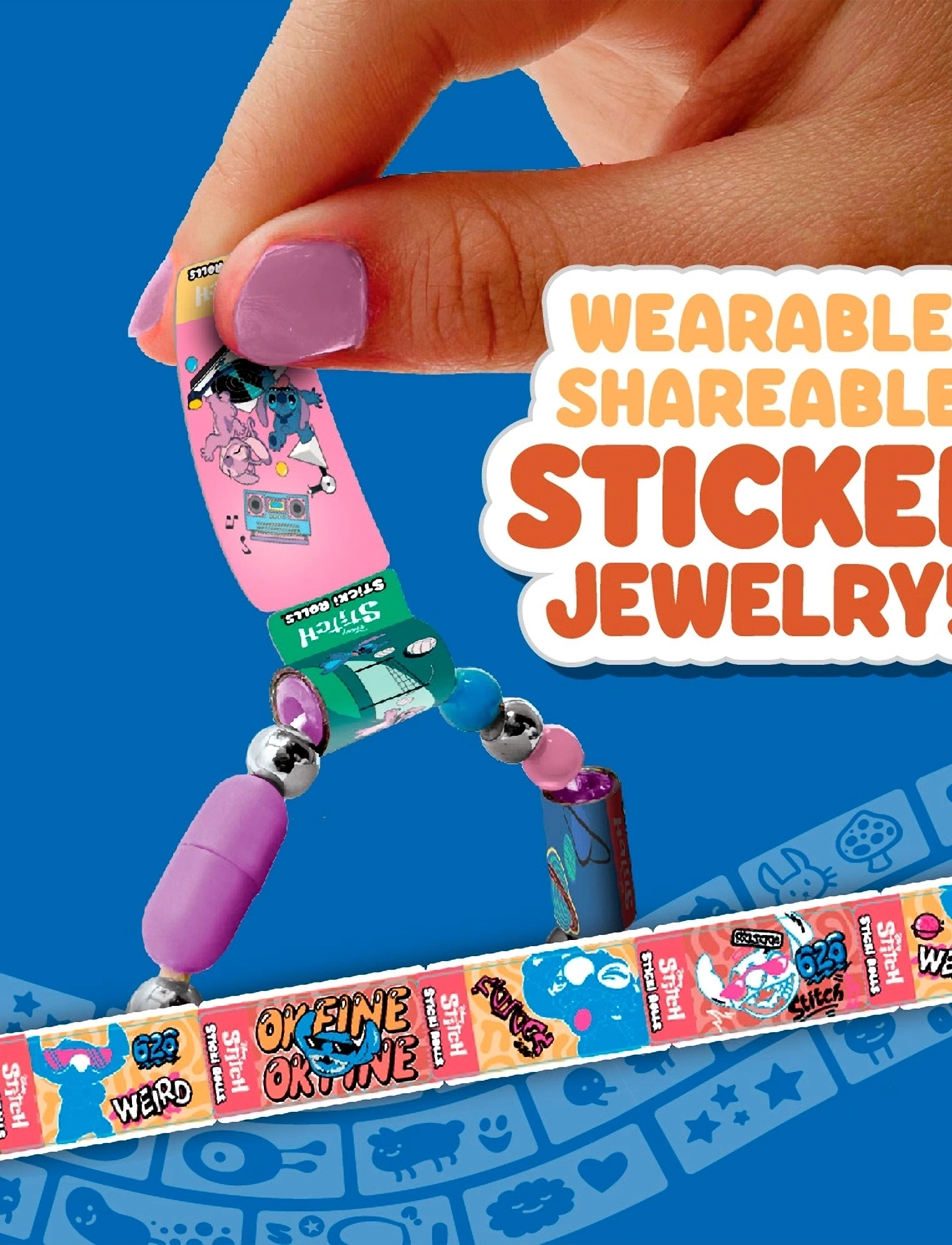 Sticki Rolls - STICKI ROLLS STICKI BAND CAPSULE STITCH CDU - smykker & accessories - multi colour - 3
