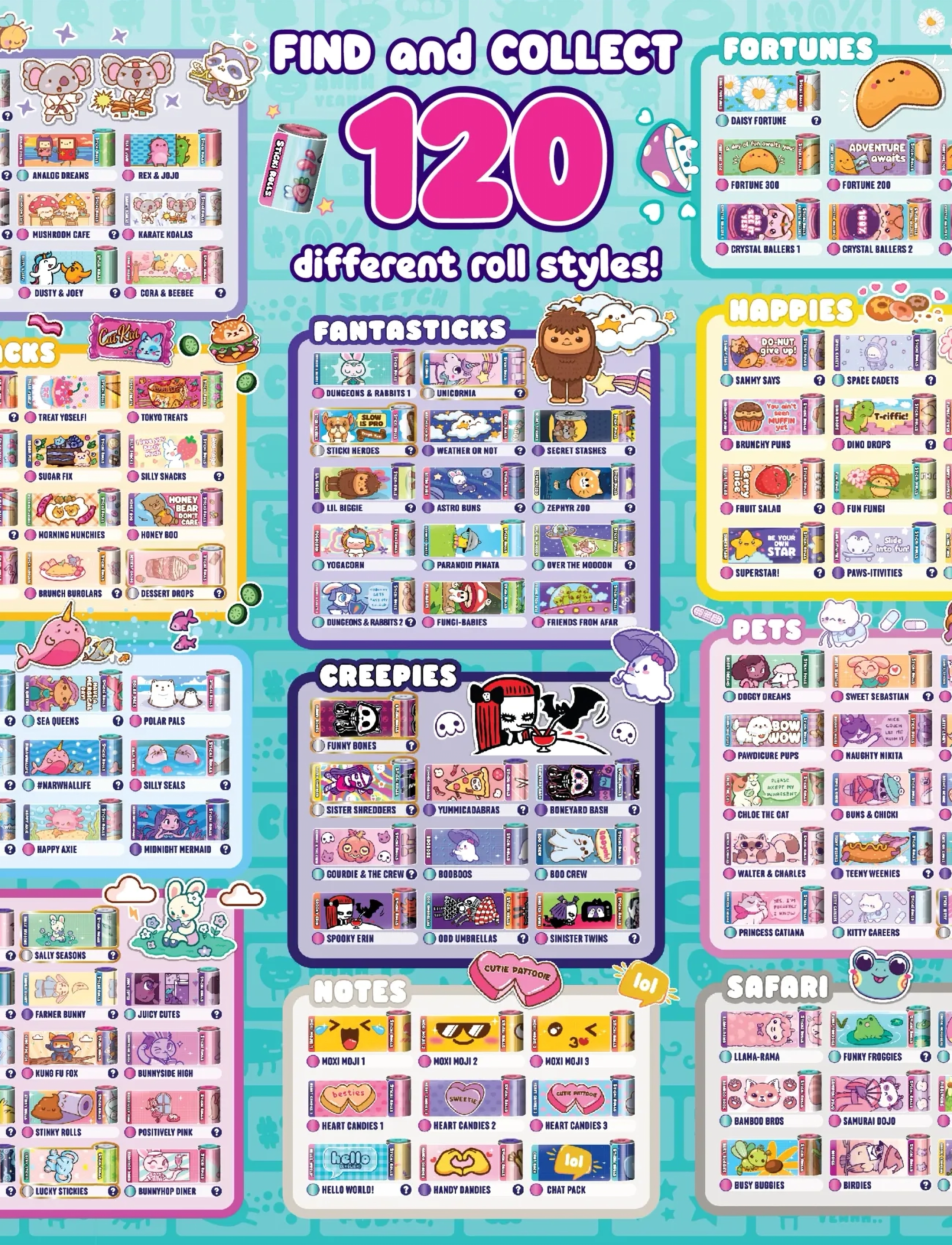 Sticki Rolls - STICKI ROLLS STICKI BAND CAPSULE STITCH CDU - smykker & accessories - multi colour - 5