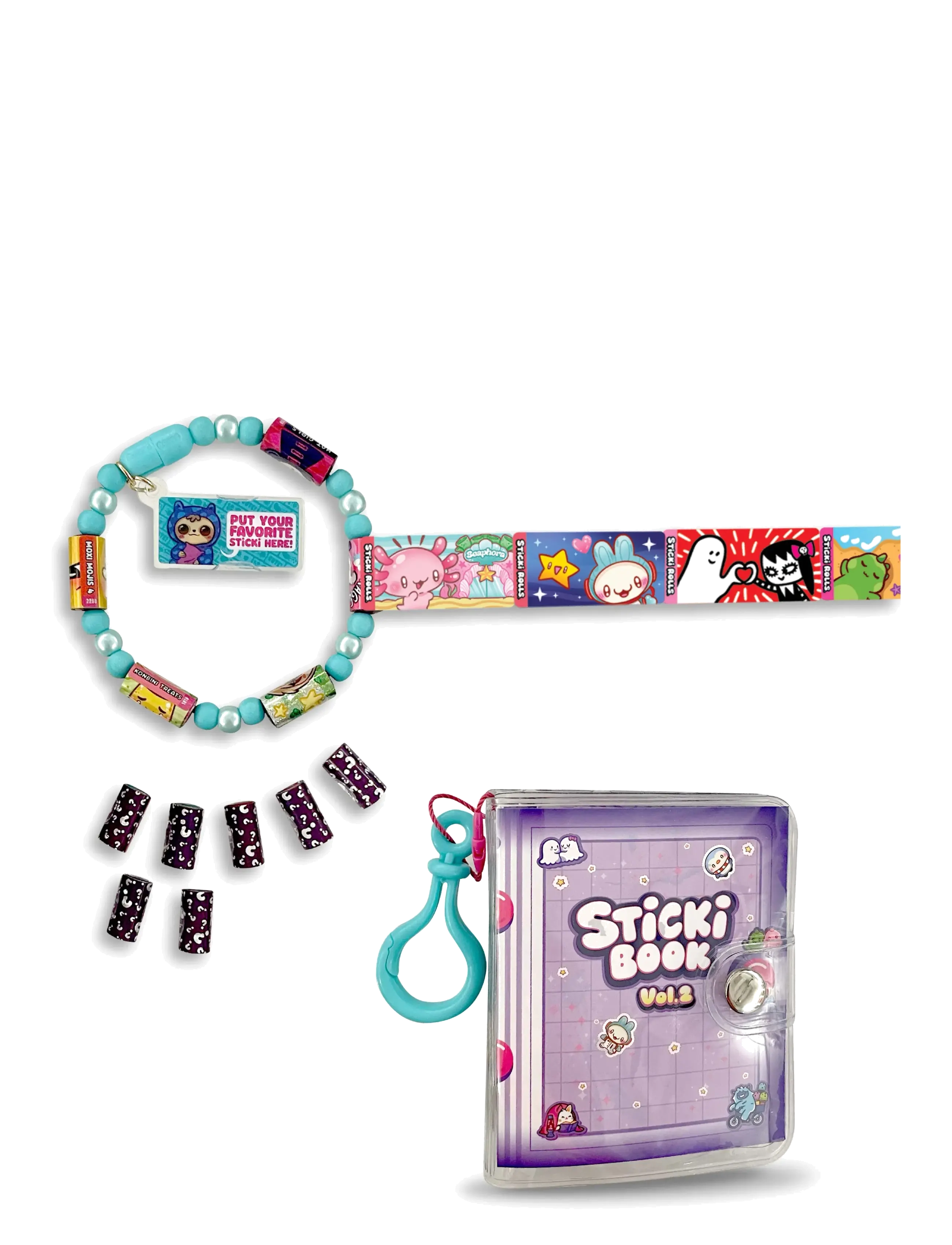 Sticki Rolls - STICKI ROLLS STICKI BOOK S2 - smykker & accessories - multi colour - 3