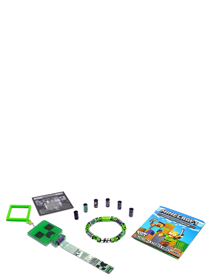 Sticki Rolls - STICKI ROLLS STICKI CLIP & BRACELET MINECRAFT CDU - klistermærker - multi colour - 4