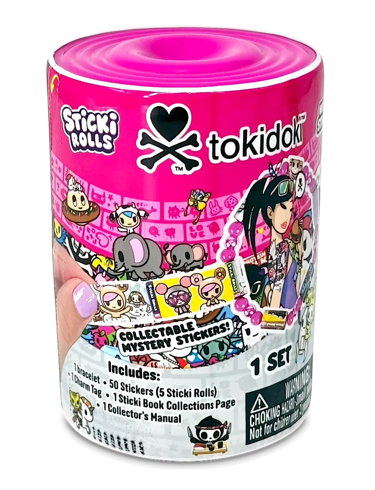 Sticki Rolls STICKI ROLLS STICKI BAND CAPSULE TOKIDOKI CDU - Leksaker - MULTI COLOUR / pink/rose