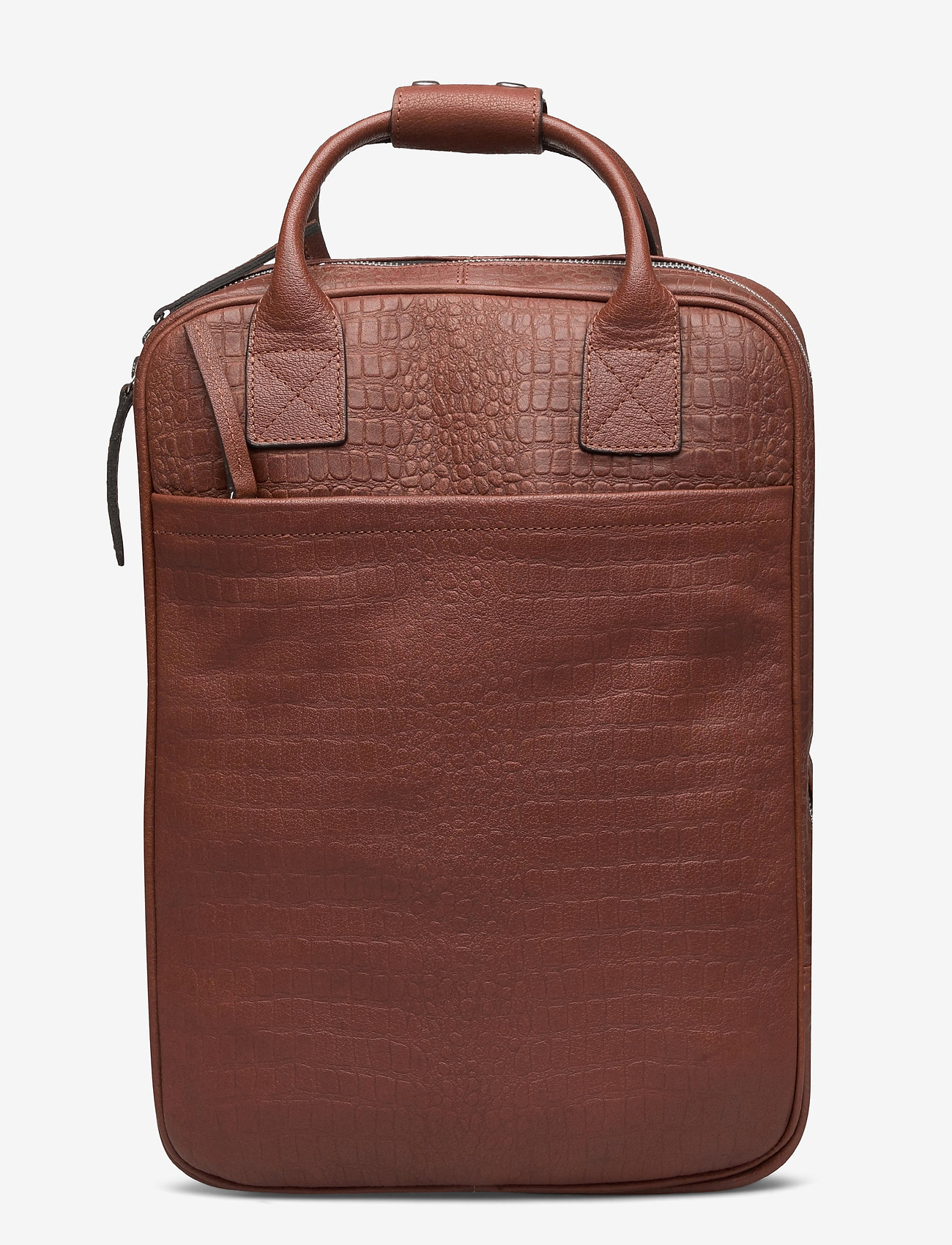 Dundee Backpack w/croco - BROWN CROCO