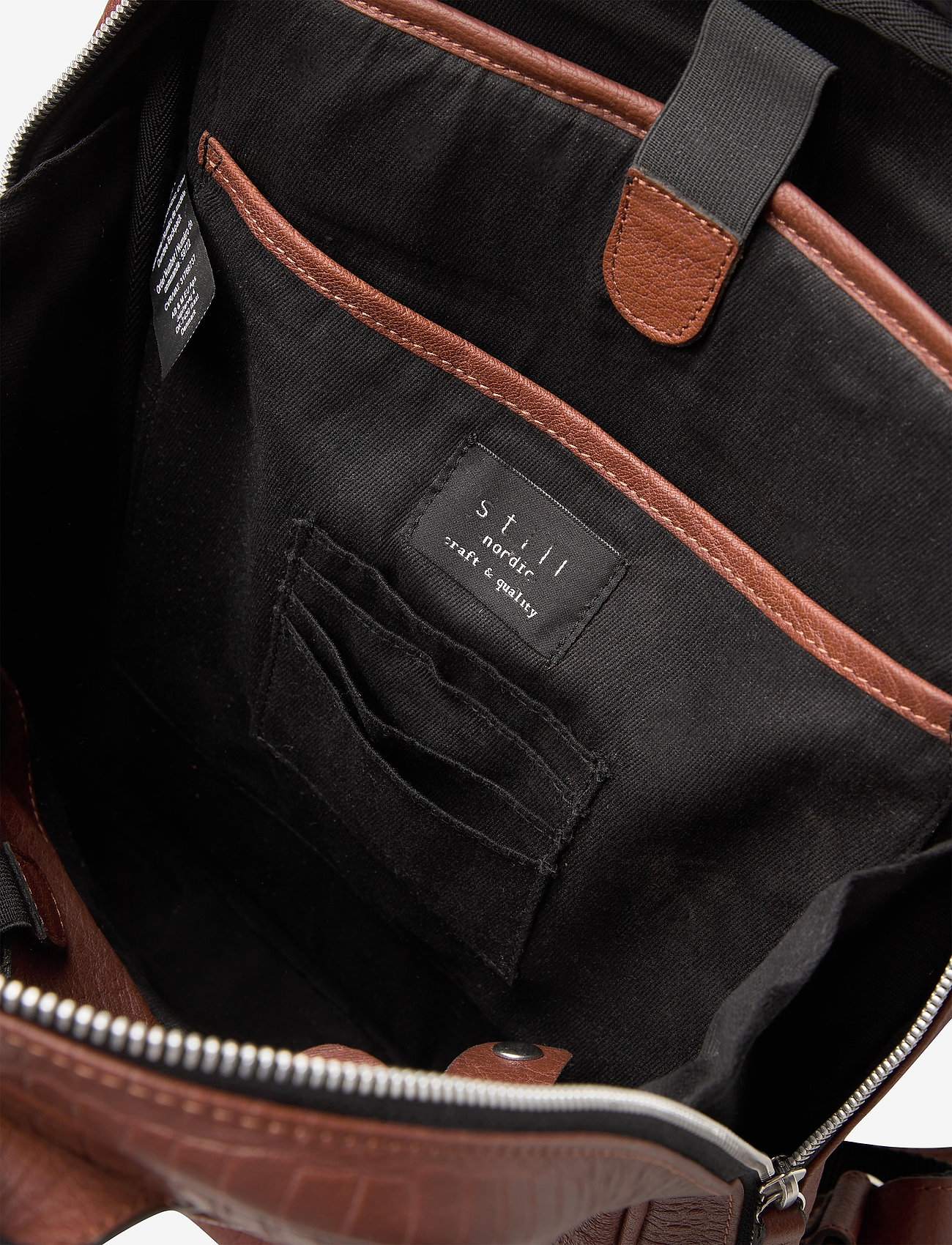 Still Nordic - Dundee Backpack w/croco - brown croco - 5