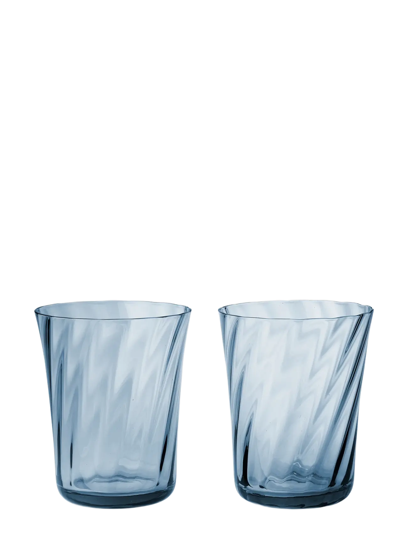 Stilleben Concave Glass - Box of 2 - STILLEBEN - ATLANTIC BLUE / blue