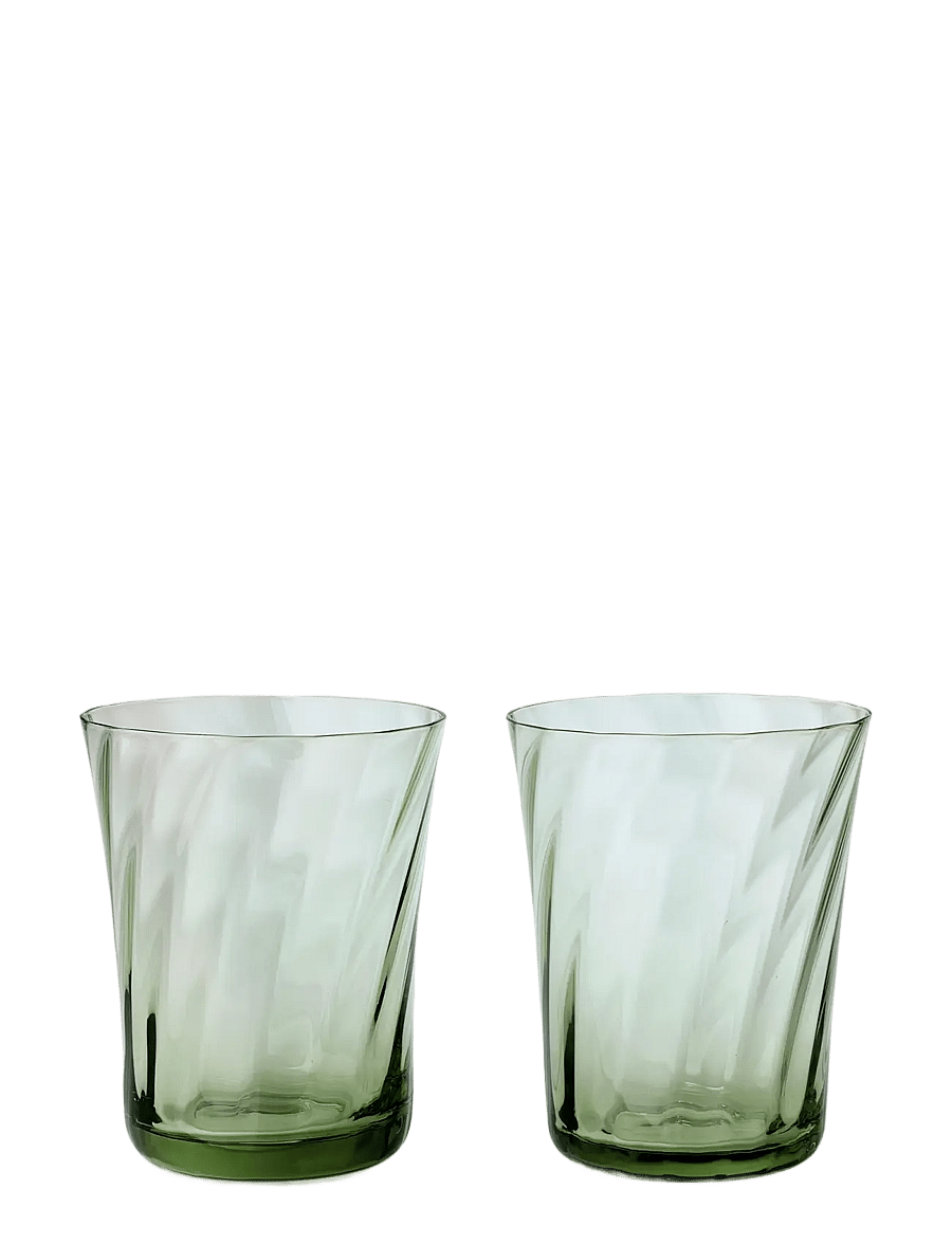 Stilleben - Concave Glass - Box of 2 - moss green - 1
