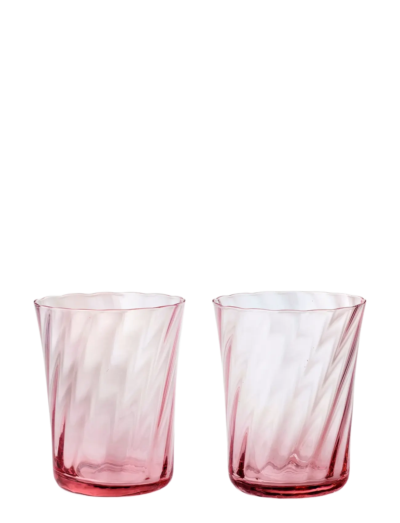Stilleben Concave Glass - Box of 2 - STILLEBEN - ROSE / pink/rose