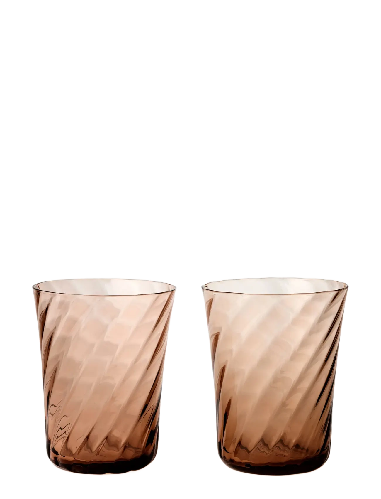 Stilleben Concave Glass - Box of 2 - STILLEBEN - SEPIA / brown