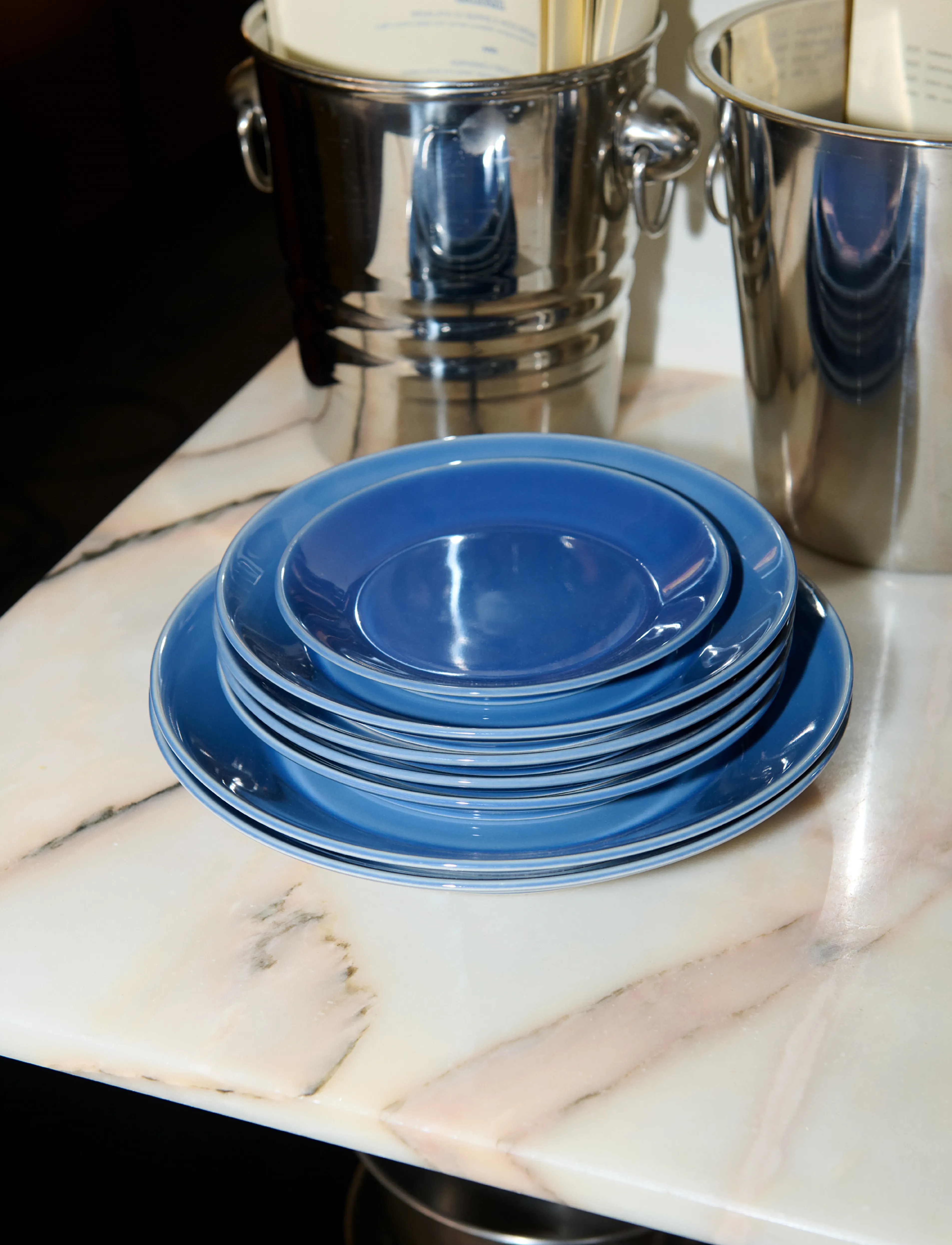 Stilleben - Memphis Dinner Plate - dusty blue - 4