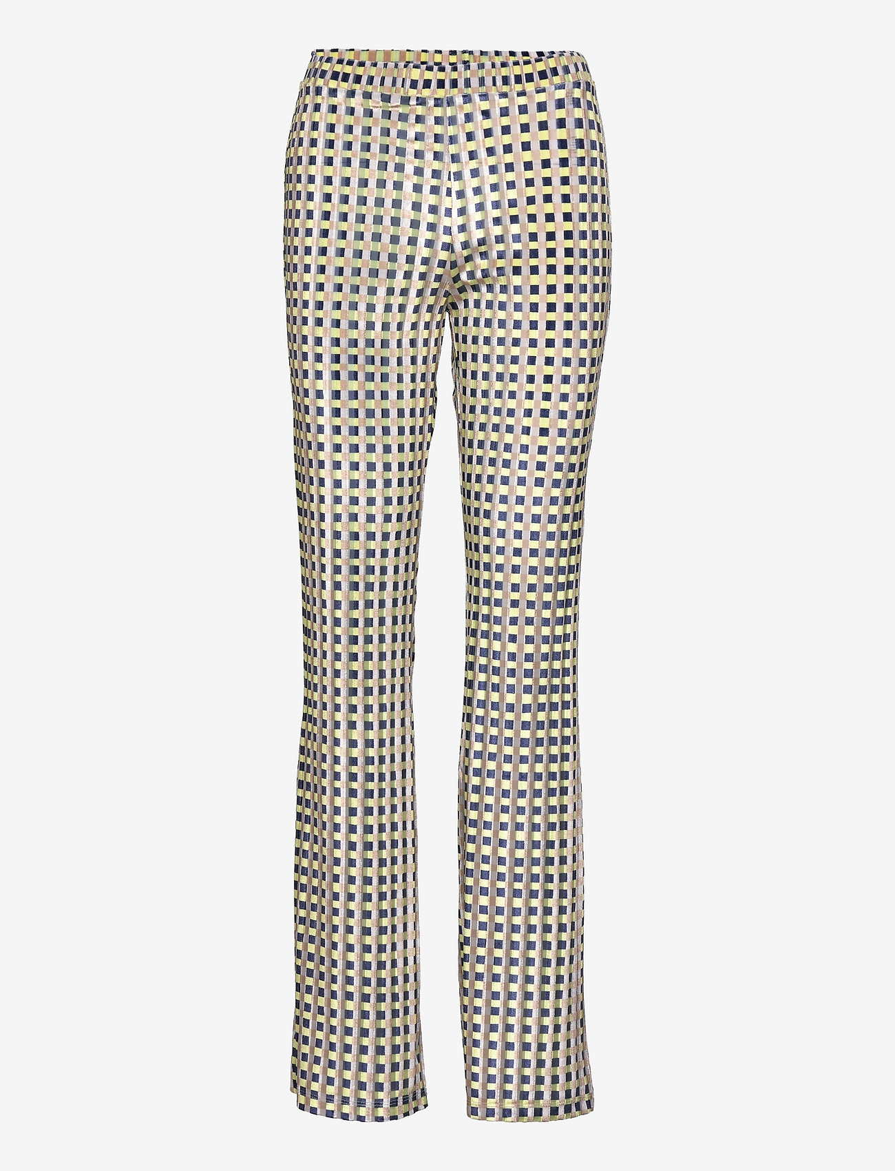 STINE GOYA - Andy, 1295 Lurex Velvet Devore - gingham yellow - 0