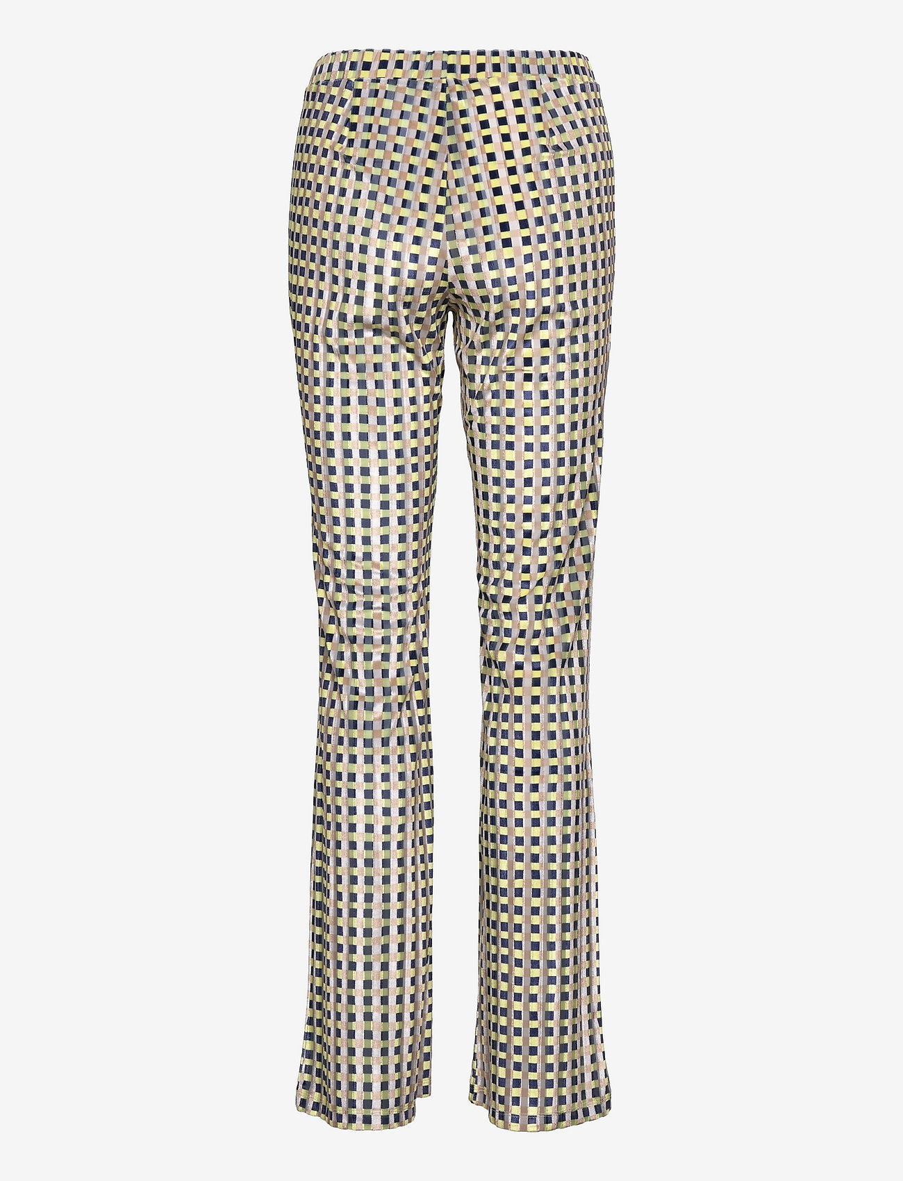 STINE GOYA - Andy, 1295 Lurex Velvet Devore - gingham yellow - 1