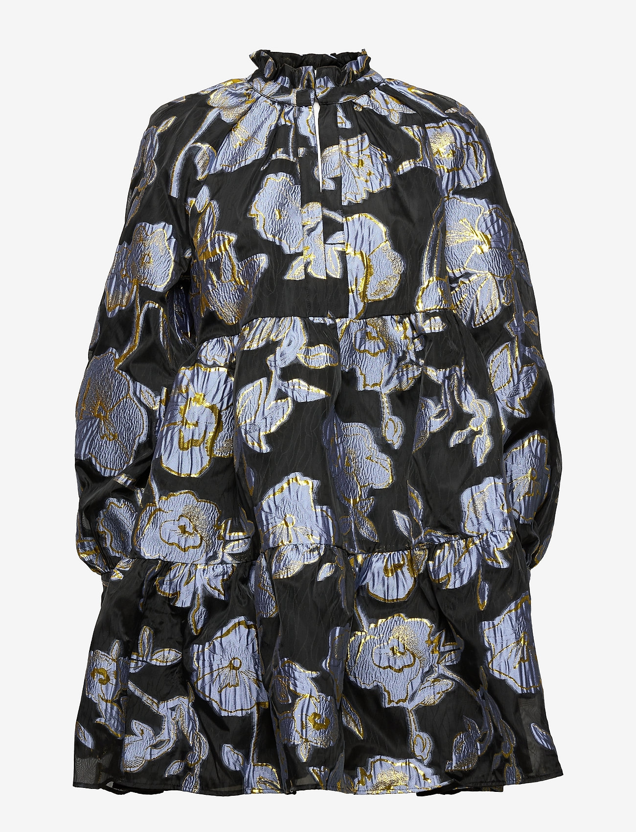 STINE GOYA - Jasmine, 1309 Organza - flower foliage gold - 0