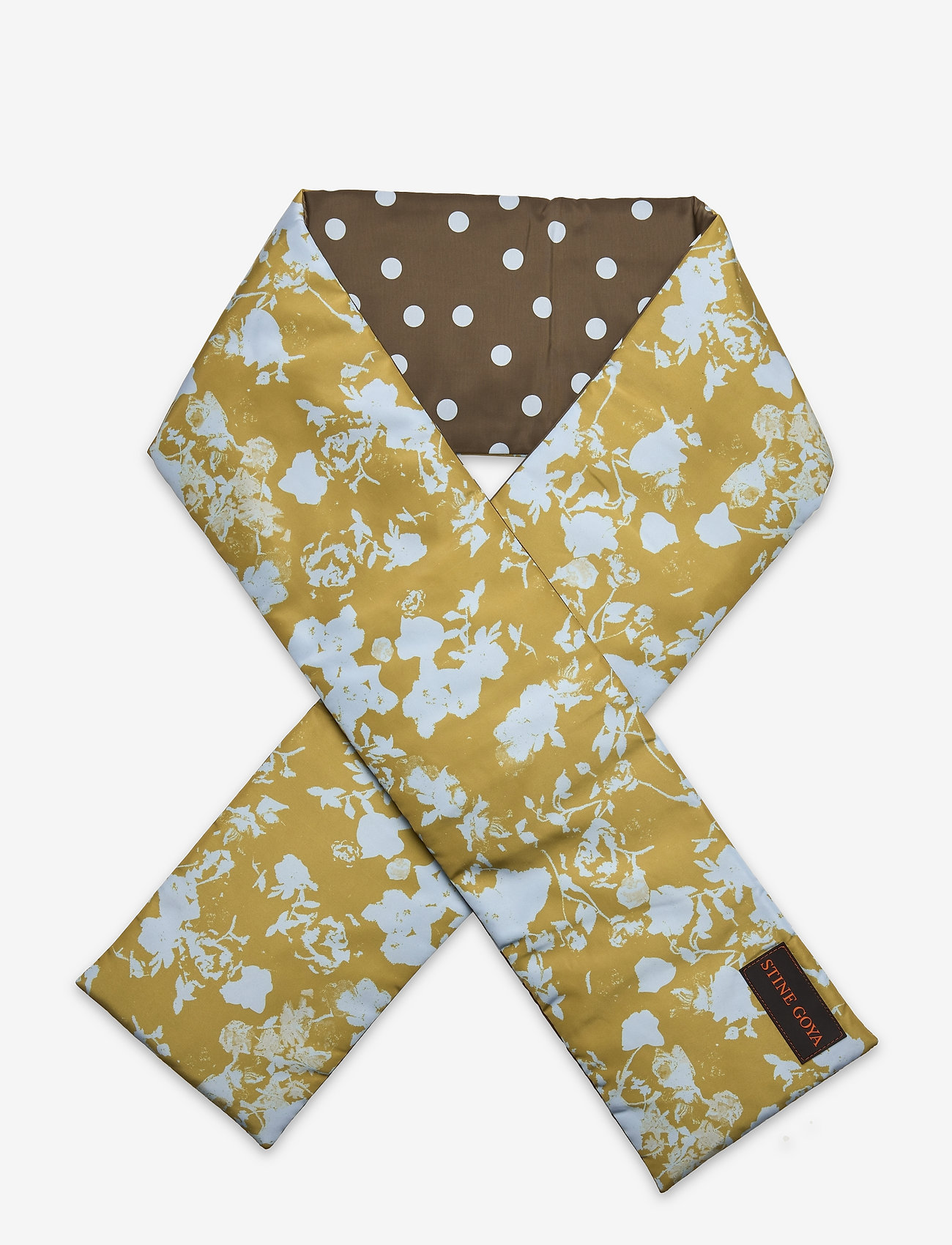 STINE GOYA - Frema, 1322 Padded Scarf - flower foliage blue - 0