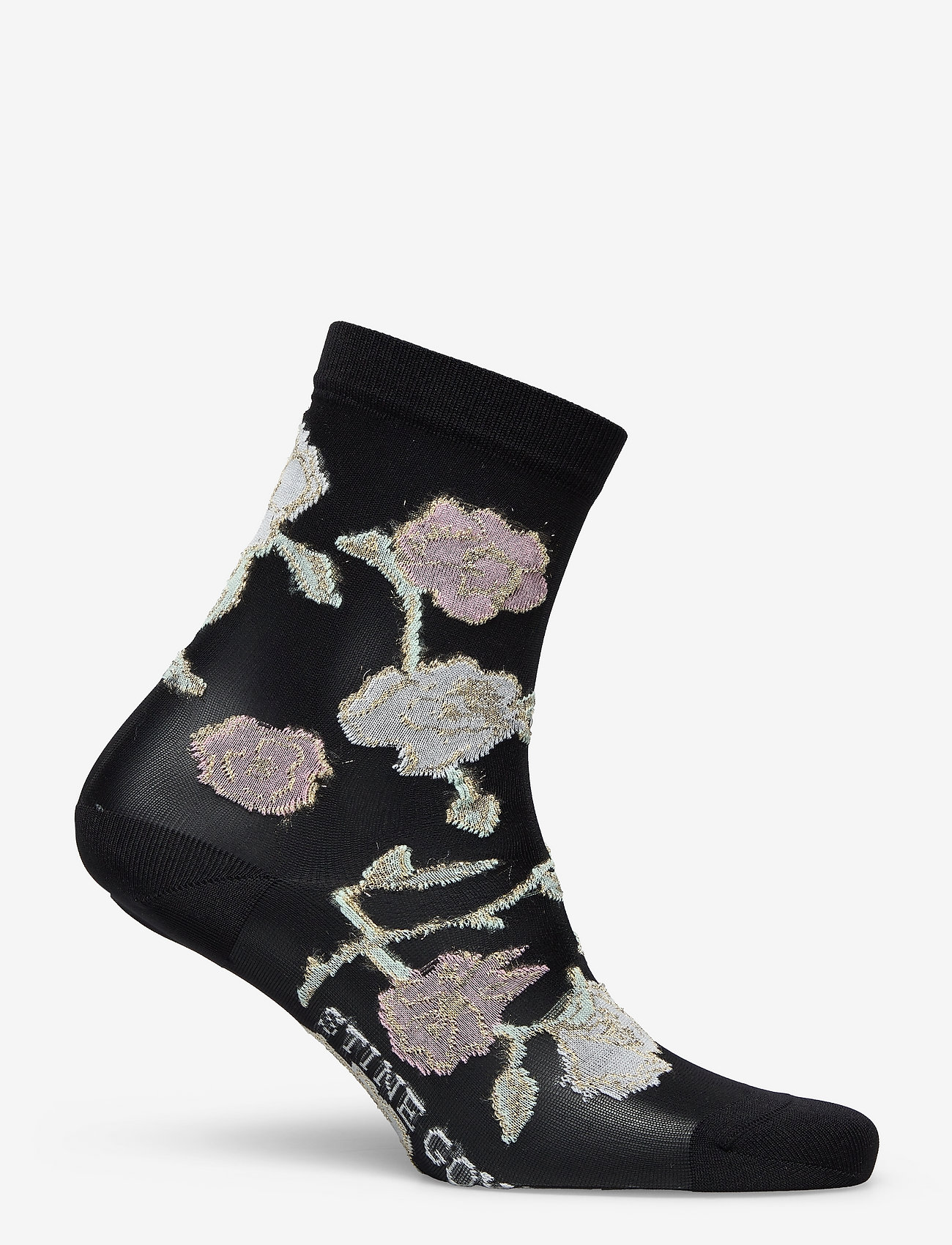 STINE GOYA - Iggy, 1336 Lurex Transparent Socks - flowers - 1