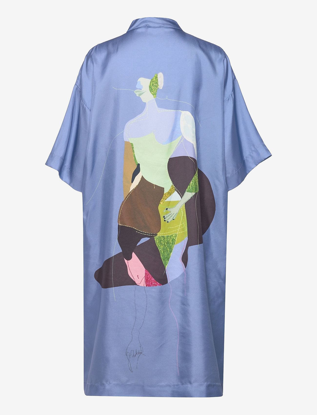STINE GOYA - Vivian, 1305 Storytelling Silk - deconstructed ballerina petrol - 1