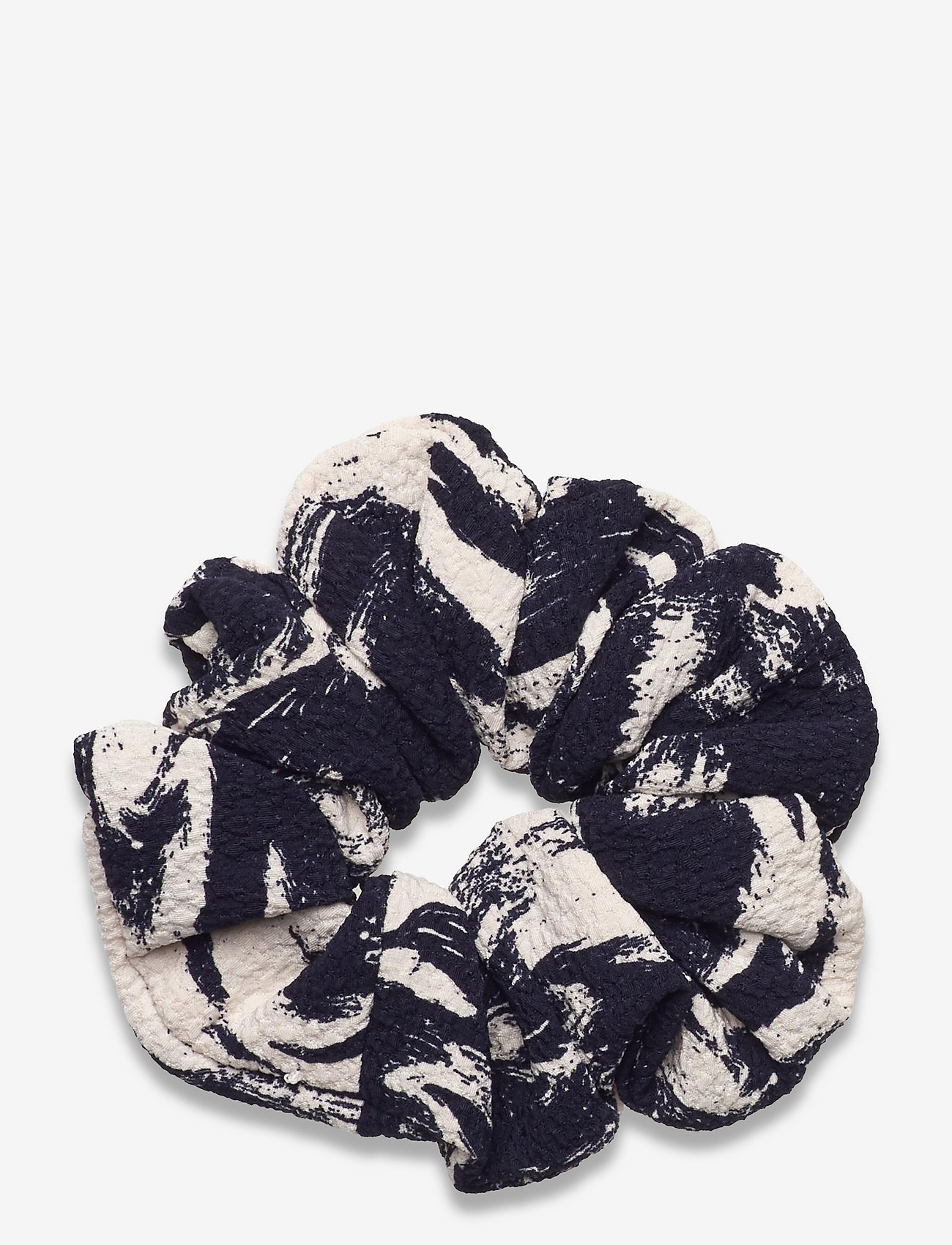 Scrunchy, 1299 Structure Stretch - NAVY ABSTRACT LANDSCAPE