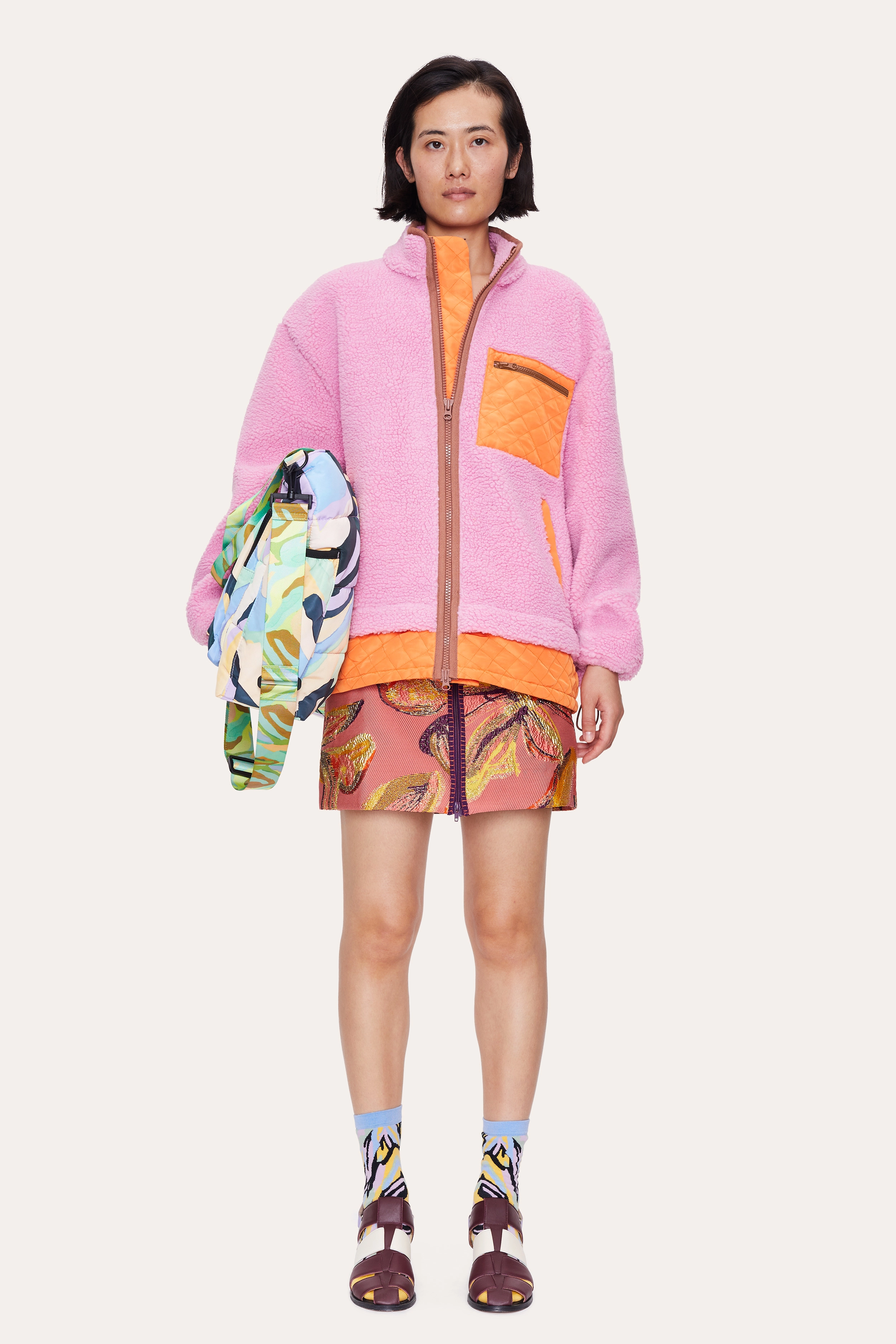 STINE GOYA - Samiya, 1364 Fleece - 2007 mandarin lilac russet - 2