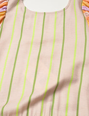 STINE GOYA - Amelia, 1390 Woven Stripe - summer dresses - 2024 sunset and lime stripe - 3