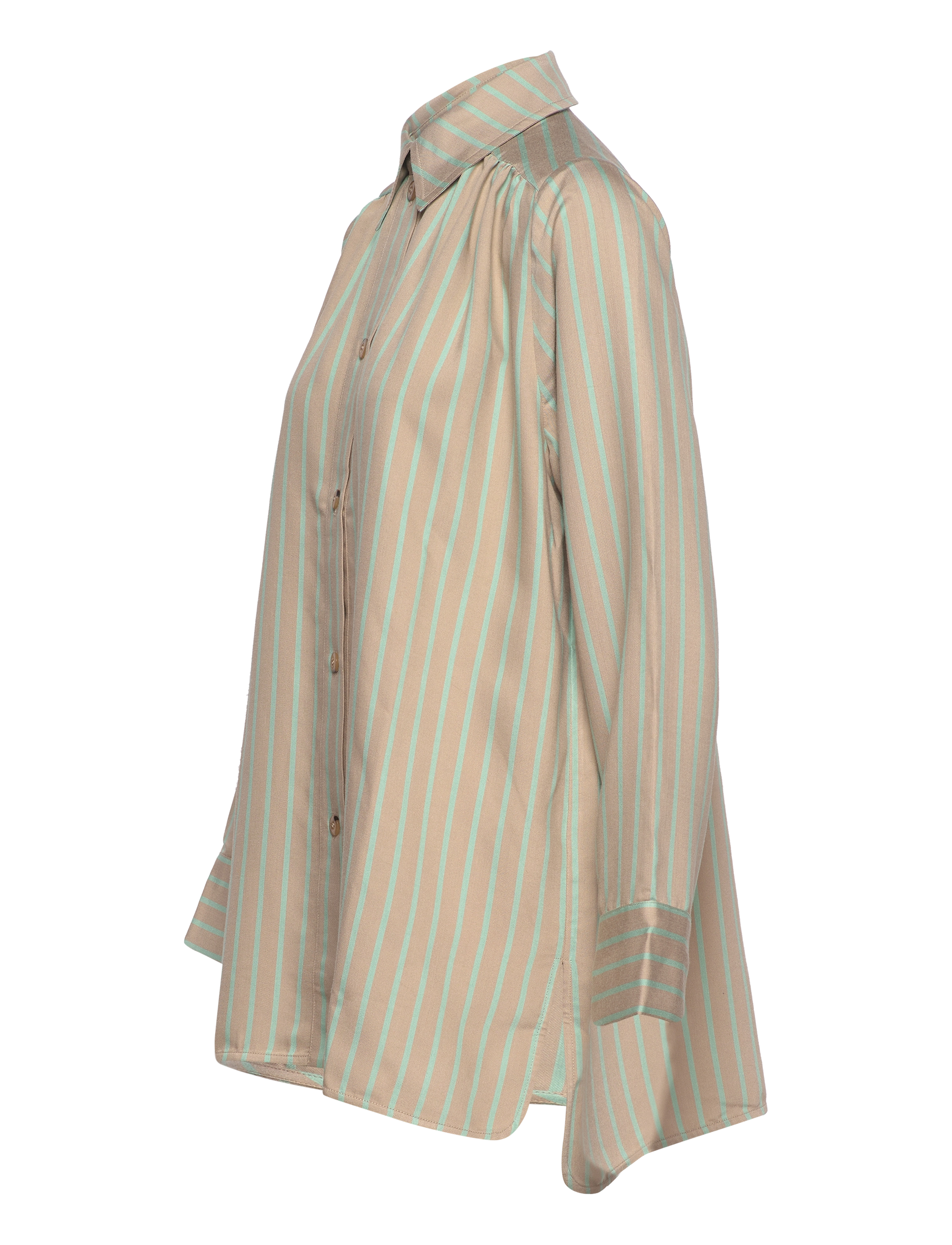 STINE GOYA - Laura, 1392 Striped Cotton - 2025 jade stripe - 2