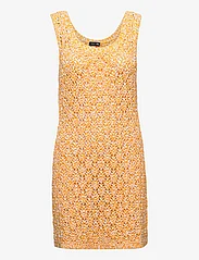 STINE GOYA - Esme, 1469 Heavy Melgange Knit - knitted dresses - orange melange - 0