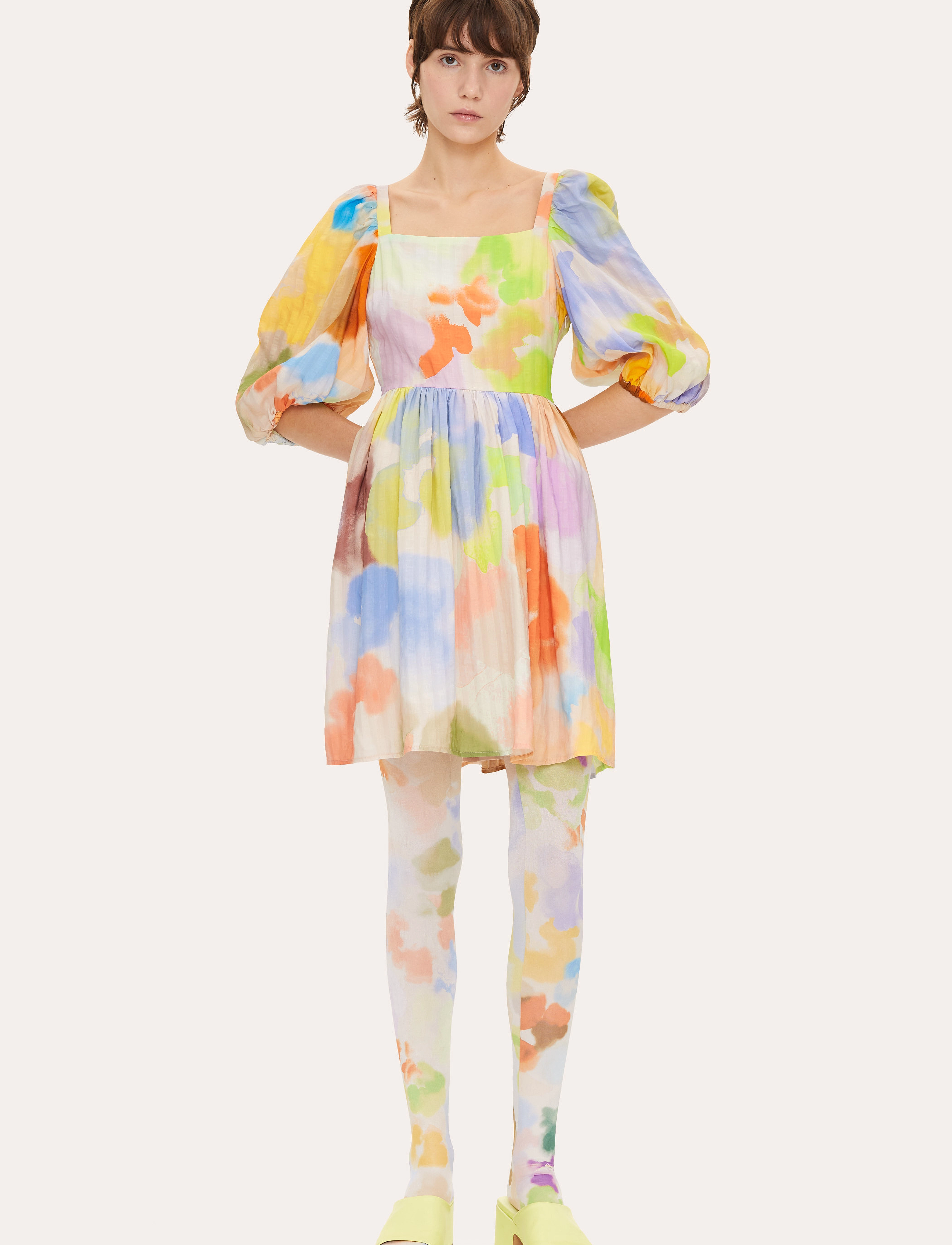 STINE GOYA Ana, 1435 Seersucker - Kjoler - AIRBRUSH AT NOON / multi