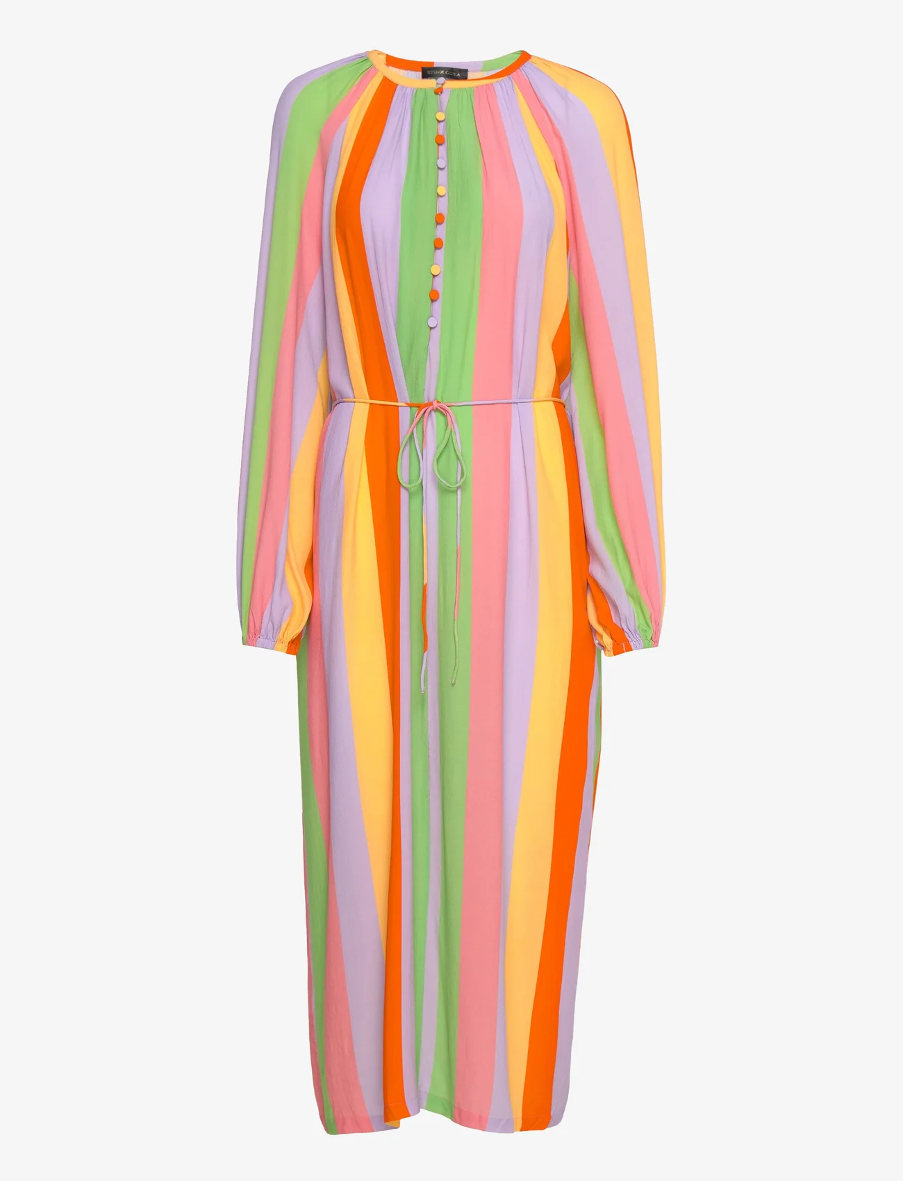 STINE GOYA - Elia, 1436 Eco Viscose - maxi dresses - candy stripe - 0