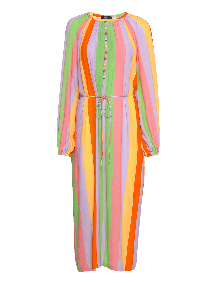 STINE GOYA - Elia, 1436 Eco Viscose - maxi dresses - candy stripe - 1