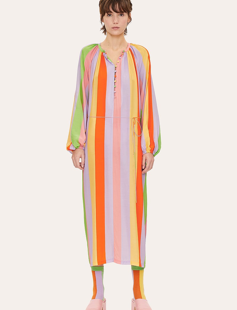 STINE GOYA - Elia, 1436 Eco Viscose - maxi kjoler - candy stripe - 0