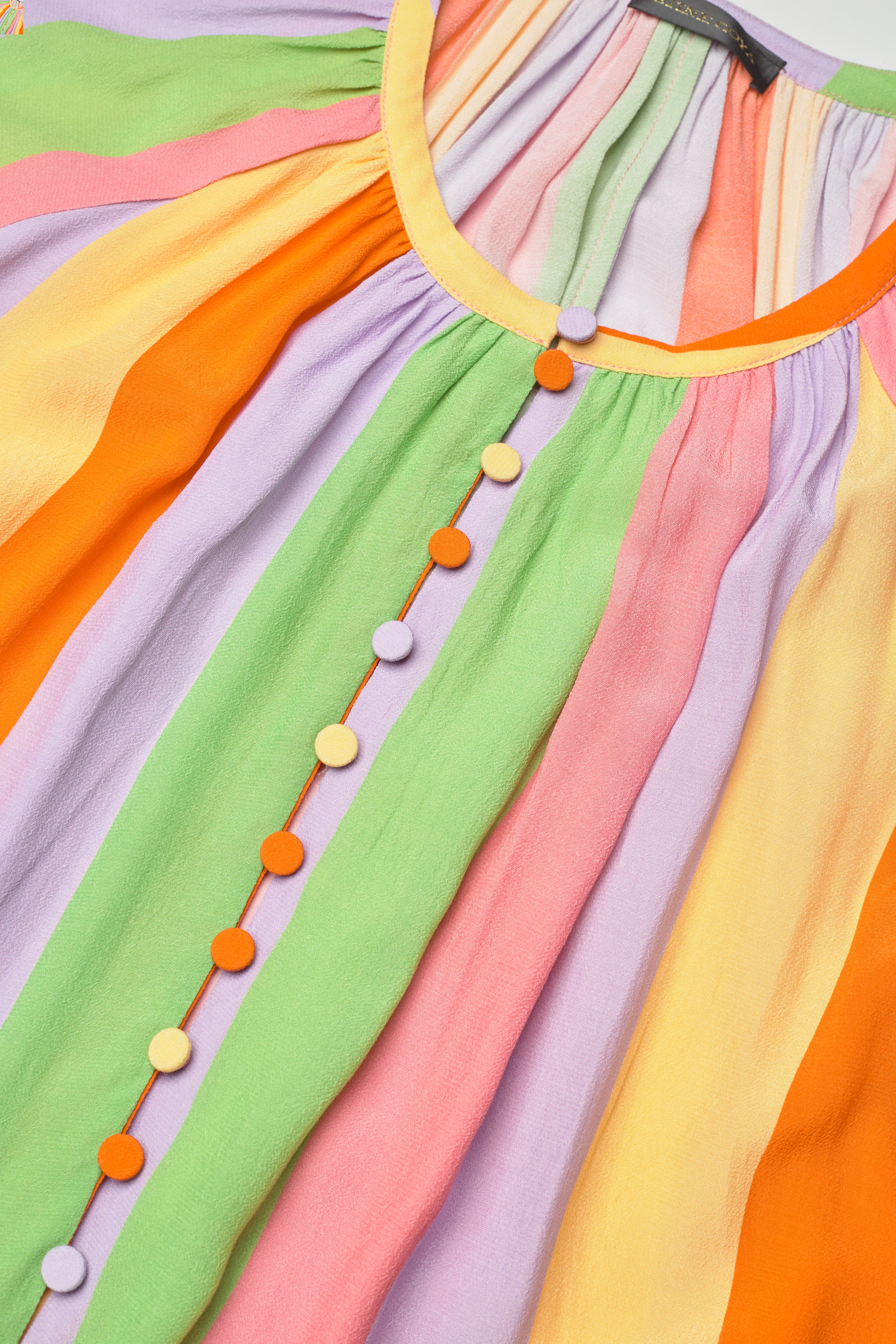 STINE GOYA - Elia, 1436 Eco Viscose - maxi dresses - candy stripe - 4