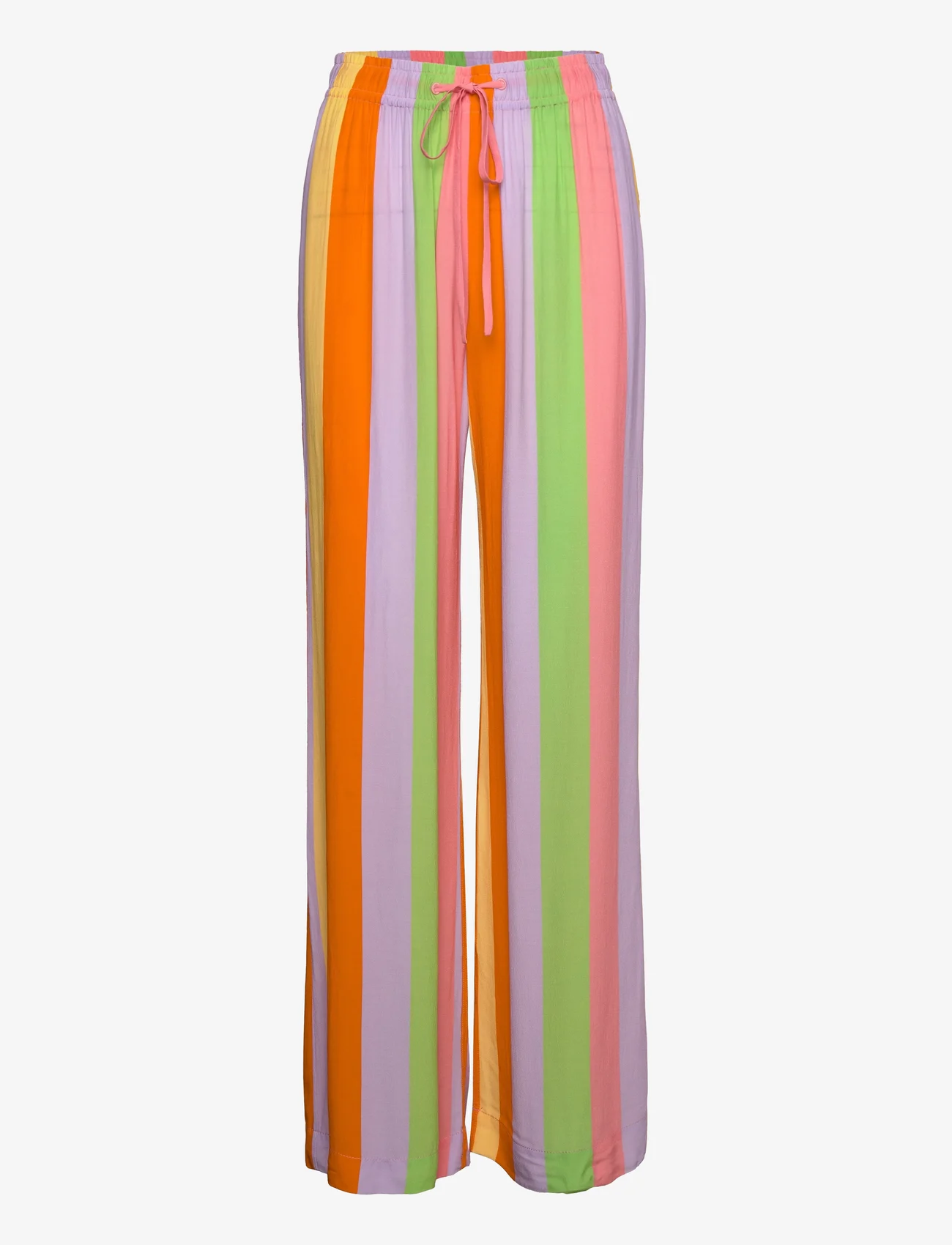 STINE GOYA - Javim, 1436 Eco Viscose - leveälahkeiset housut - candy stripe - 0