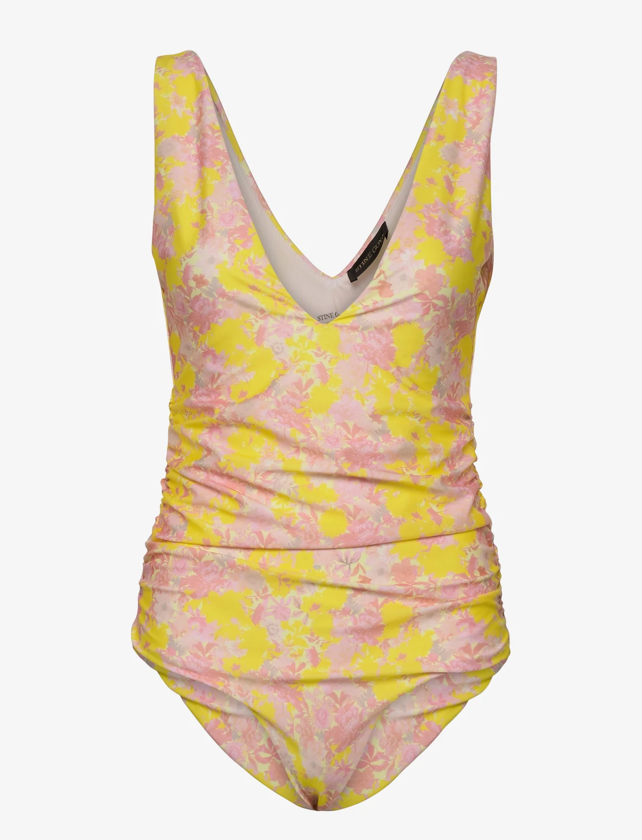 STINE GOYA - Aster, 1465 Swimwear - ujumistrikood - wallpaper floral blush - 0