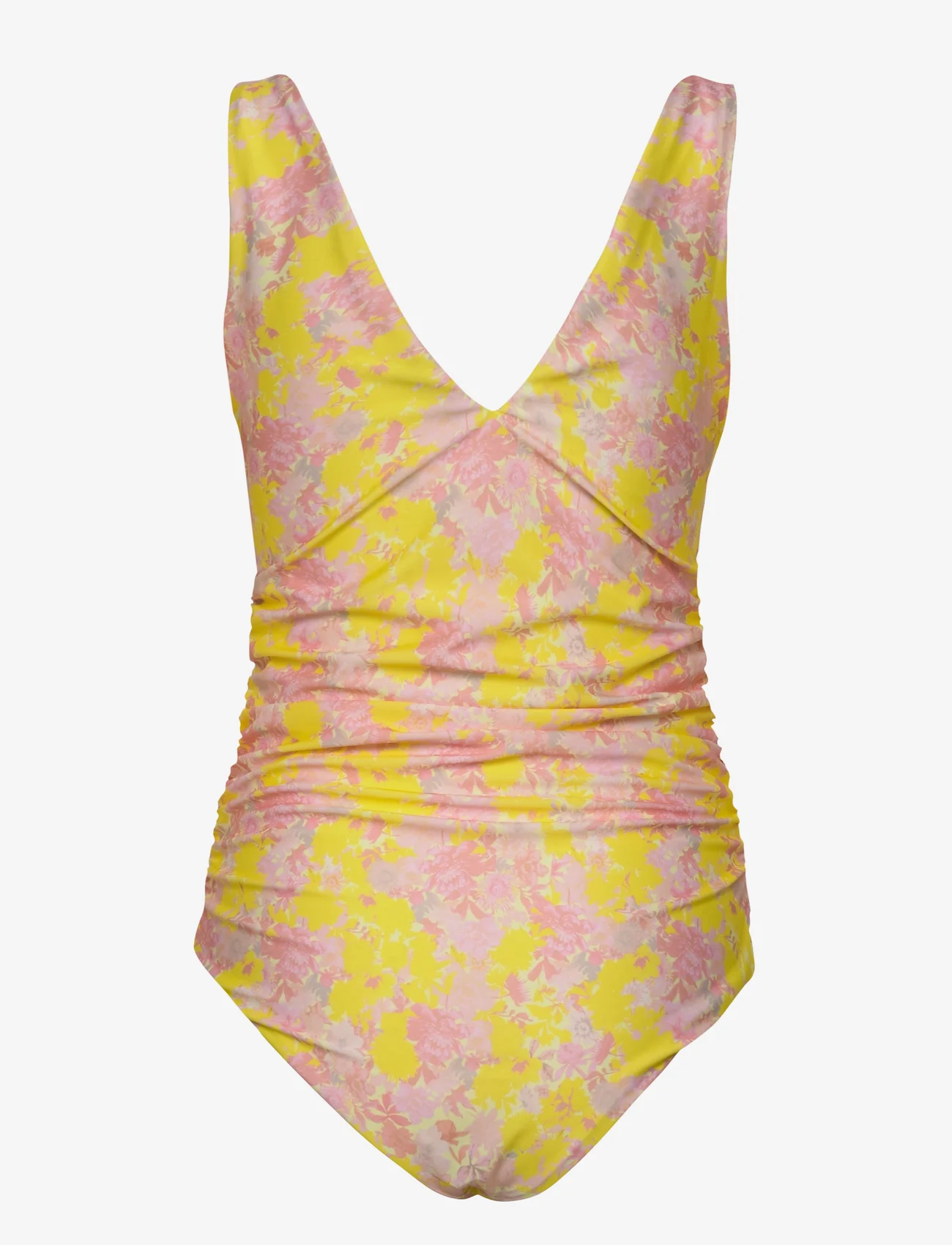 STINE GOYA - Aster, 1465 Swimwear - ujumistrikood - wallpaper floral blush - 1