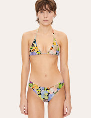 STINE GOYA - Dahlia Bikini Bottom, 1465 Swimwear - bikini z wysoką talią - airbrush at night - 2