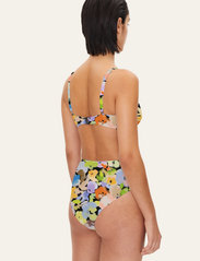STINE GOYA - Aspen Bikini Bottom, 1465 Swimwear - bikini ar augstu vidukli - airbrush at night - 3