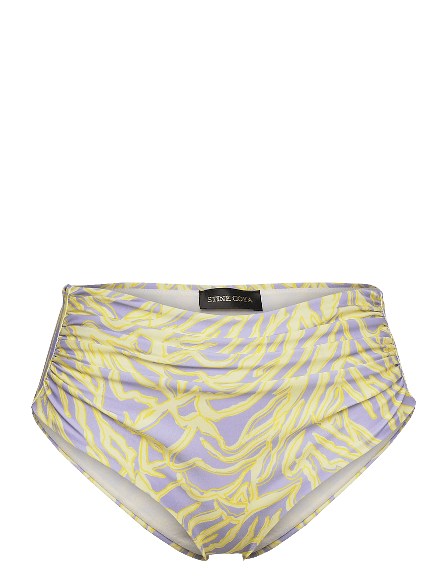 STINE GOYA - Aspen Bikini Bottom, 1465 Swimwear - bikinihosen mit hoher taille - graffiti zebra sunset - 1