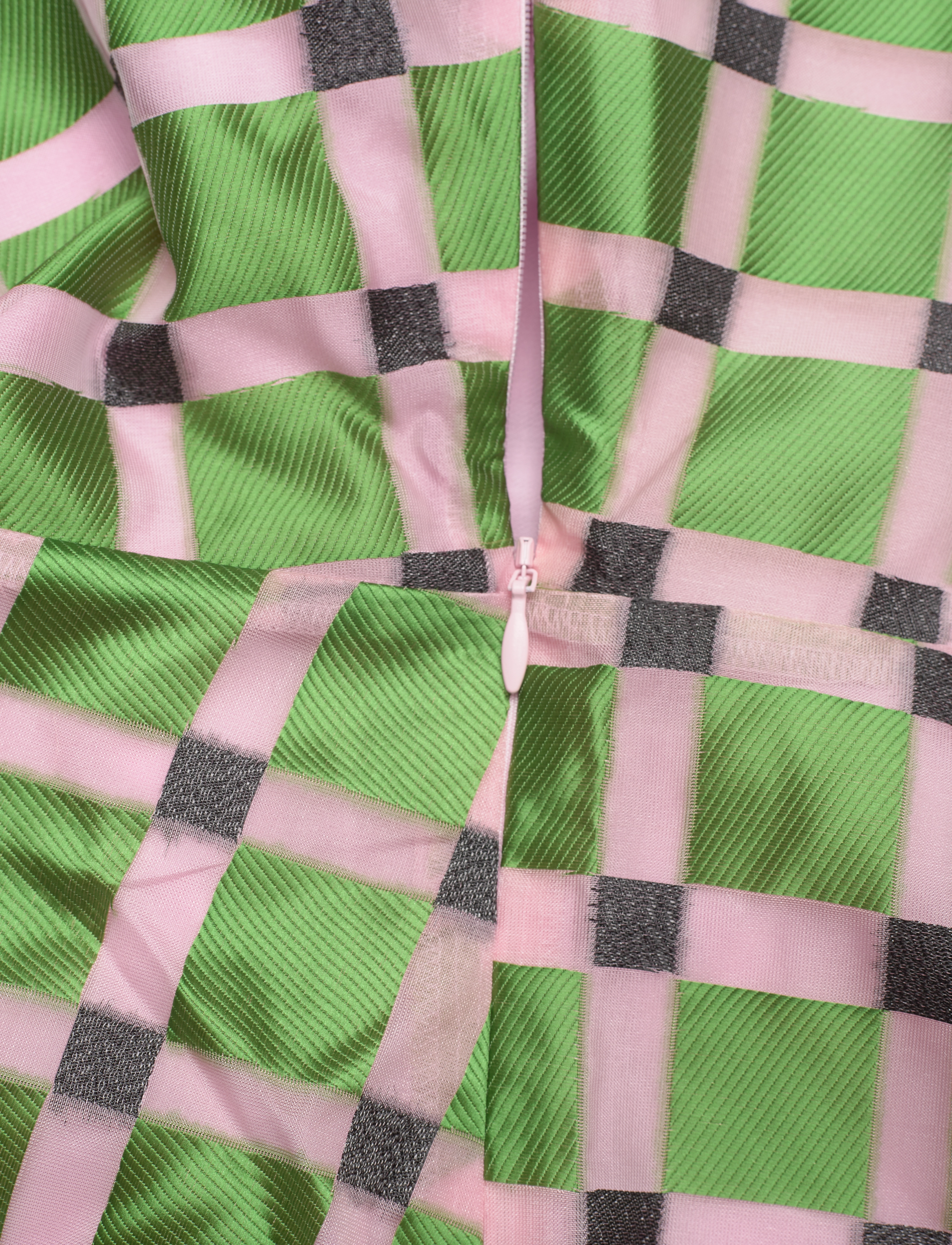 STINE GOYA - Gara, 1494 Glitter Organza - lilac graphic check - 5