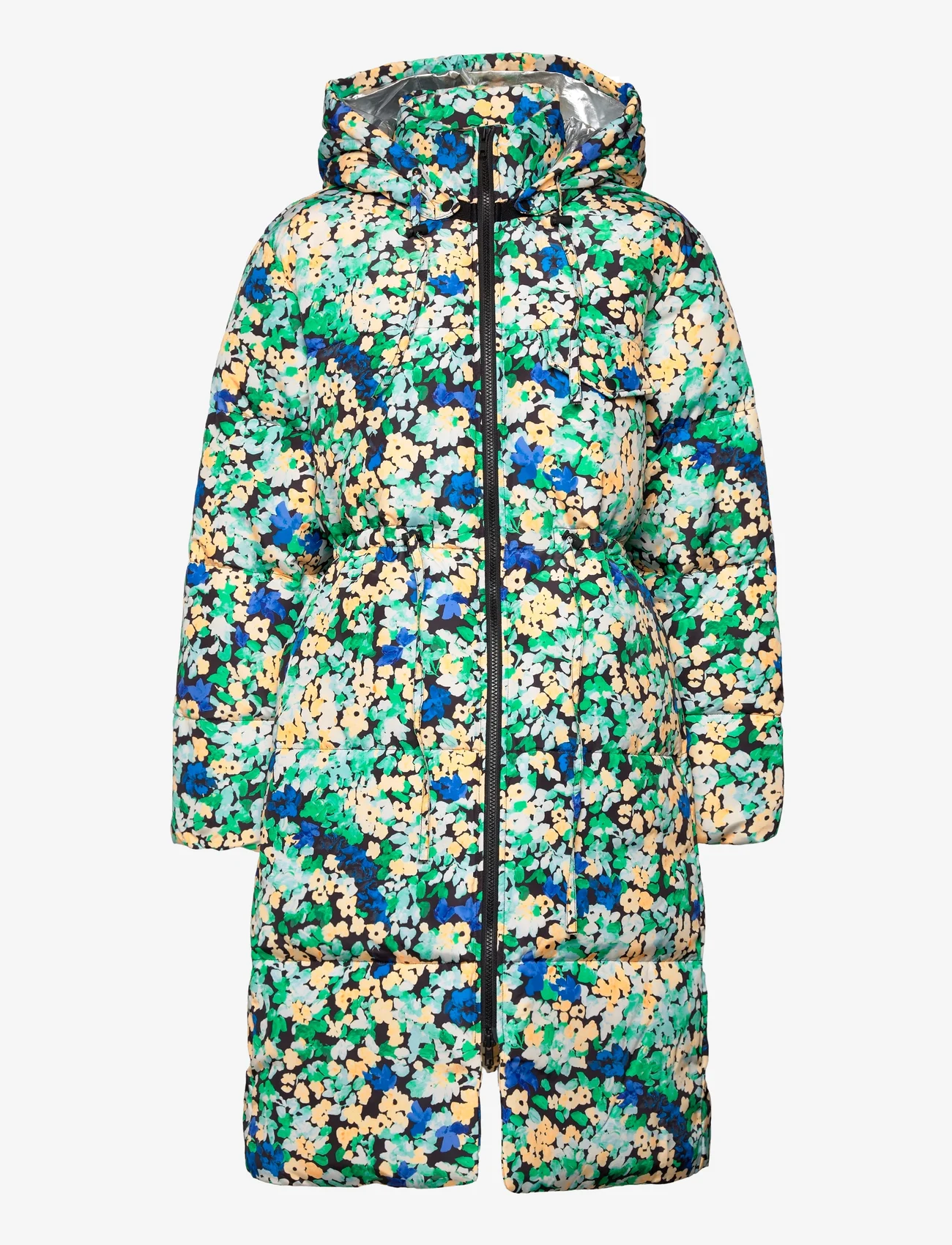 STINE GOYA - Oak, 1505 Padded Outerwear - winter jackets - floral pointillism - 0