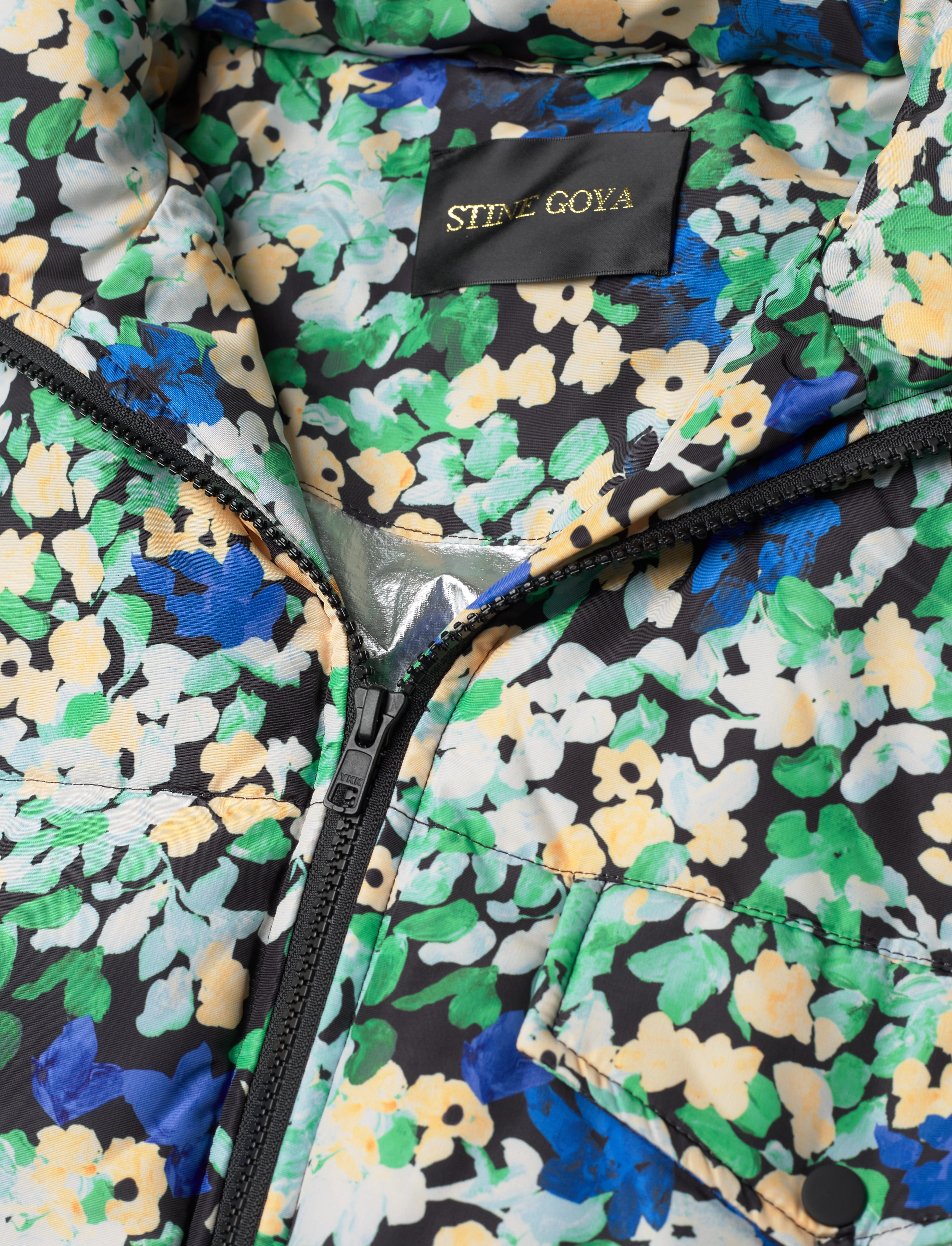 STINE GOYA - Oak, 1505 Padded Outerwear - floral pointillism - 2