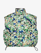 Eliza, 1505 Padded Outerwear - FLORAL POINTILLISM