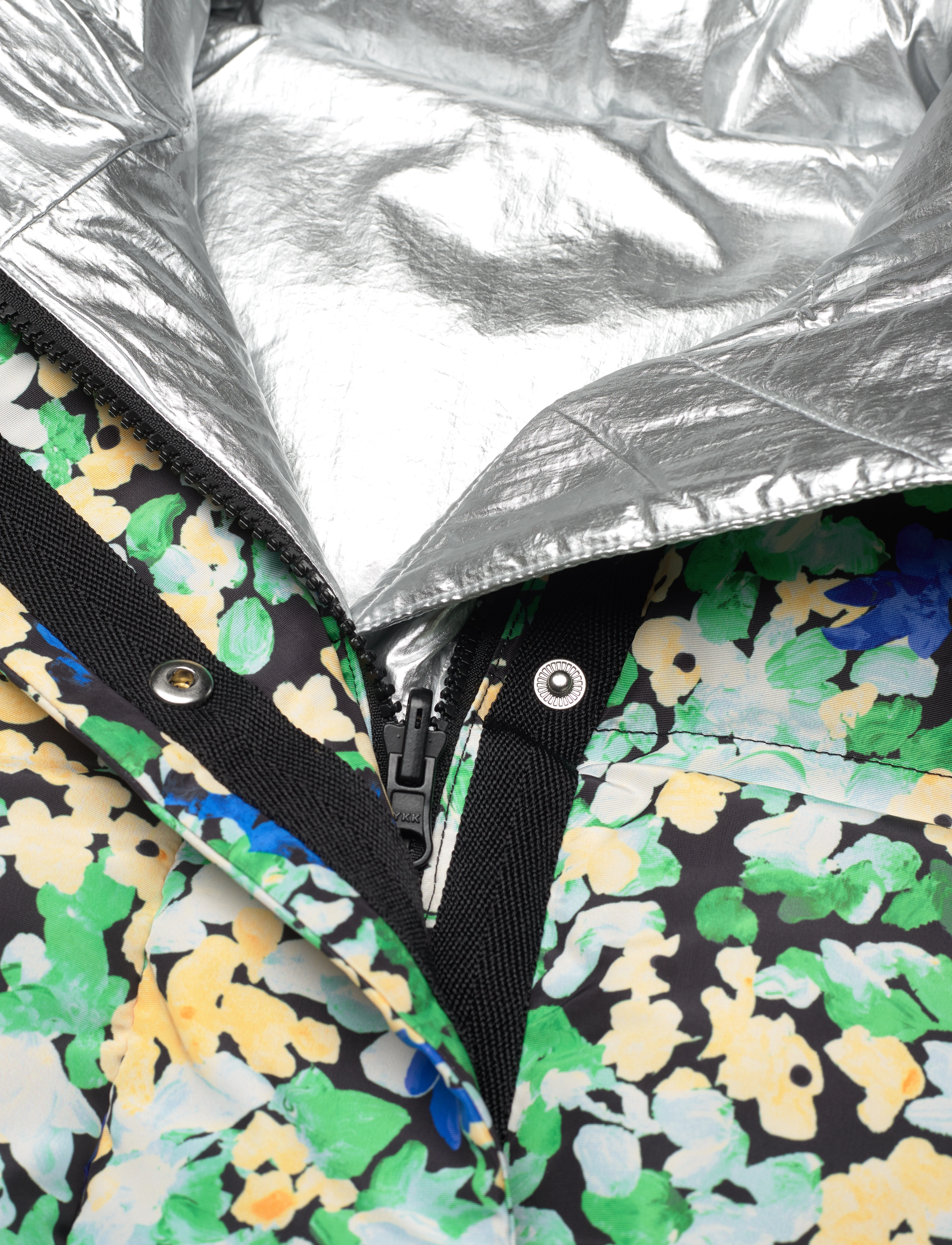 STINE GOYA - Eliza, 1505 Padded Outerwear - overtøj - floral pointillism - 4